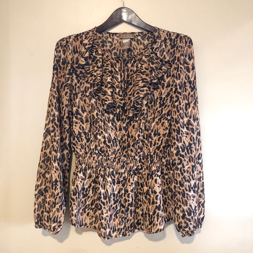 Longsleeve Leopard Blouse